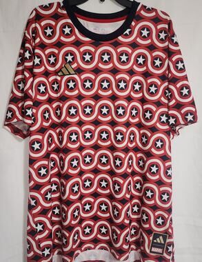 Adidas Marvel Captain America MLS Jersey men's 2XL-NEW
